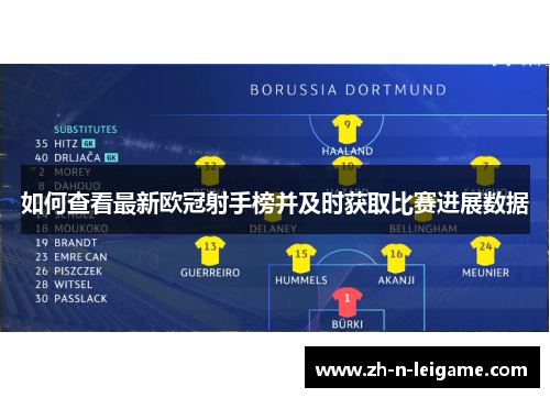 如何查看最新欧冠射手榜并及时获取比赛进展数据